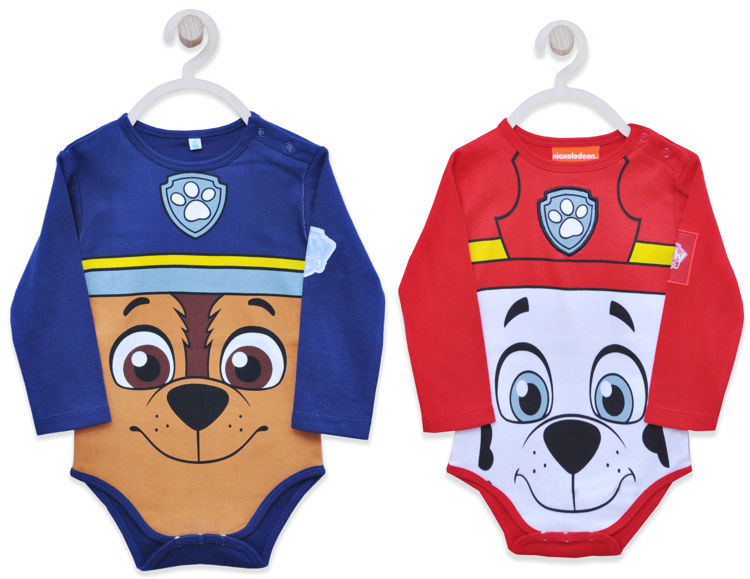 Picture of 8132- COTTON BABIES PAW PATROL SLEEPSUIT / GROW NAVY/RED